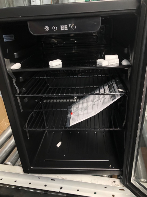 Photo 1 of Joy Pebble Beverage Refrigerator Cooler 68 Can,1.7Cu.Ft Mini Fridge with Glass Door for Beer Drink Wine, Small Drink Fridge with Adjustable Thermostat, Beverage Fridge for Office Bar