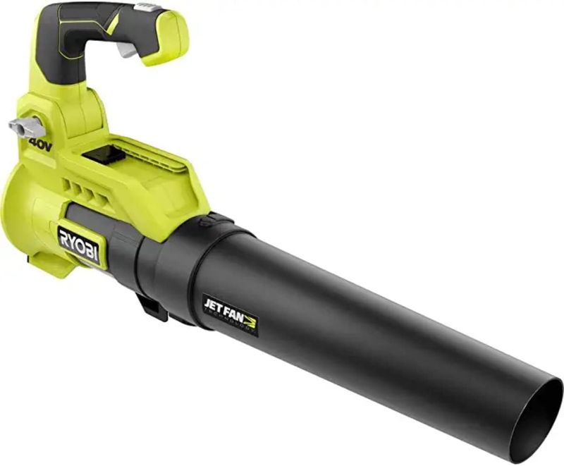 Photo 4 of (READ FULL POST) RYOBI 40V 110 MPH 525 CFM Cordless Battery Variable-Speed Jet Fan Leaf Blower (Tool-Only)