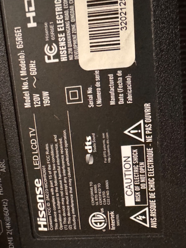 Photo 1 of Roku 65" Select Series 4K HDR Smart RokuTV with Enhanced Voice Remote