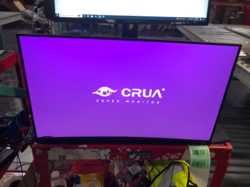 Photo 4 of CRUA 24 inch 144hz/165hz Curved Gaming Monitor?FHD 1080P Frameless Computer Monitor?Support AMD freesync Low Motion Blur, Eye Care, VESA, DisplayPort, HDMI, Black 24 ” Curved FHD 165HZ