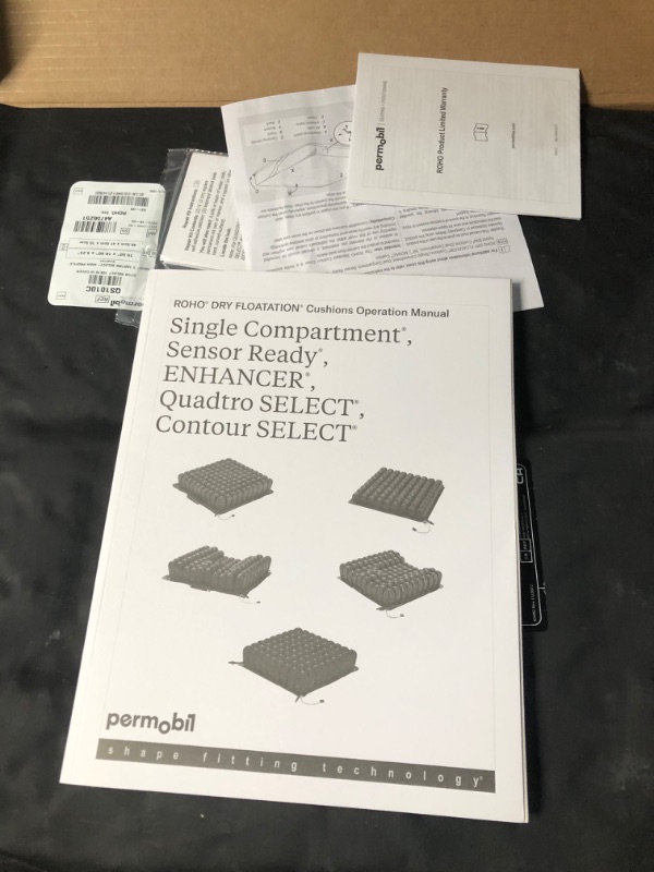 Photo 4 of (item leaks. sold for parts. repair) Roho Quadtro Select High Profile Seating and Positioning Wheelchair Seat Cushion 18x18 QS1010C