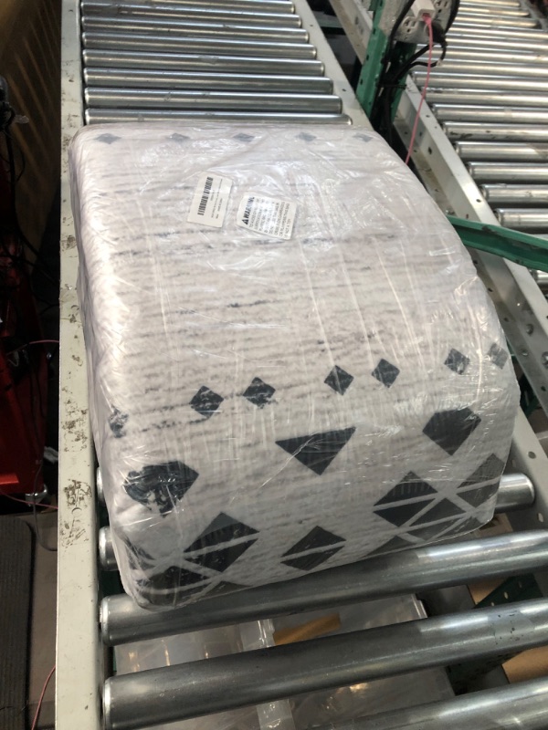 Photo 1 of BESTSWEETIE Area Rug Washable Rug Area Rugs Moroccan Farmhouse Neutral Geometric Black/Brown 9x12