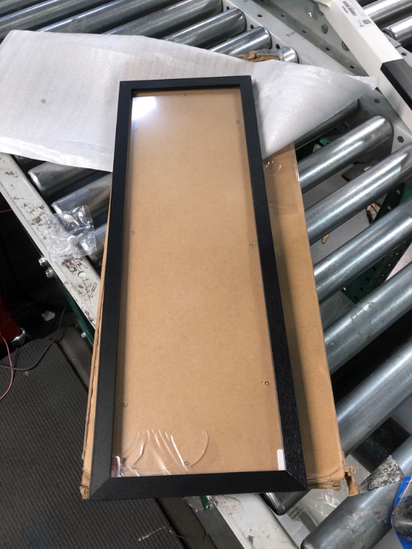 Photo 3 of ***USED - FRAME ONLY - NO PICTURE***
7x22 Picture Frame Solid Wood 7x22 Poster Frame for Wall 7x22 Photo Frames Family Black (T22B722)
