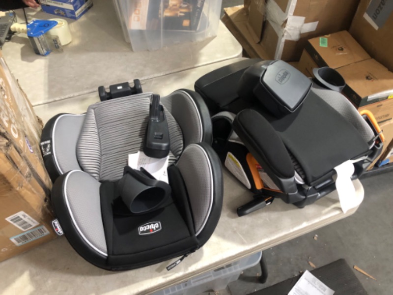 Photo 2 of ***USED - STAINED - LIKELY MISSING PARTS - SEE PICTURES***
Chicco KidFit Zip Air Plus 2-in-1 Belt Positioning Booster Car Seat - Q Collection KidFit Zip Air Q Collection