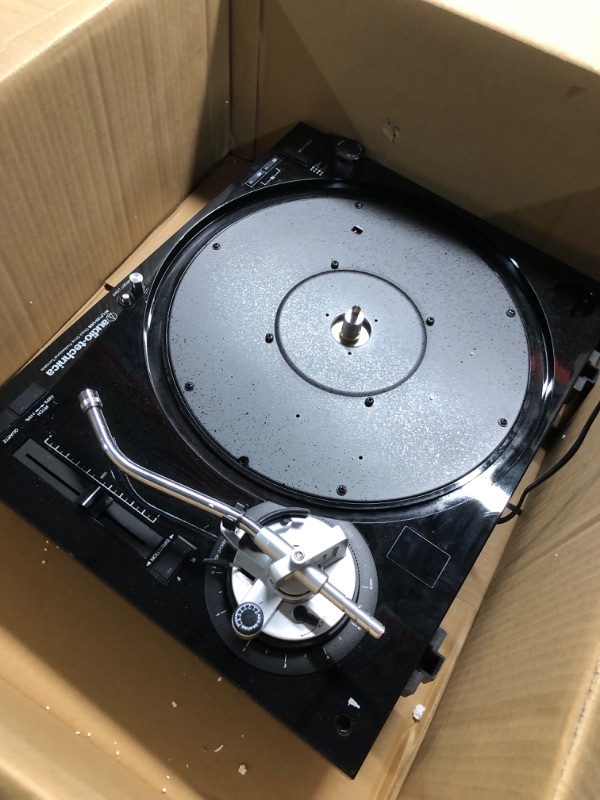 Photo 7 of Audio-Technica AT-LP120XUSB-BK Direct-Drive Turntable (Analog & USB), Fully Manual, Hi-Fi, 3 Speed, Convert Vinyl to Digital, Anti-Skate and Variable Pitch Control Black