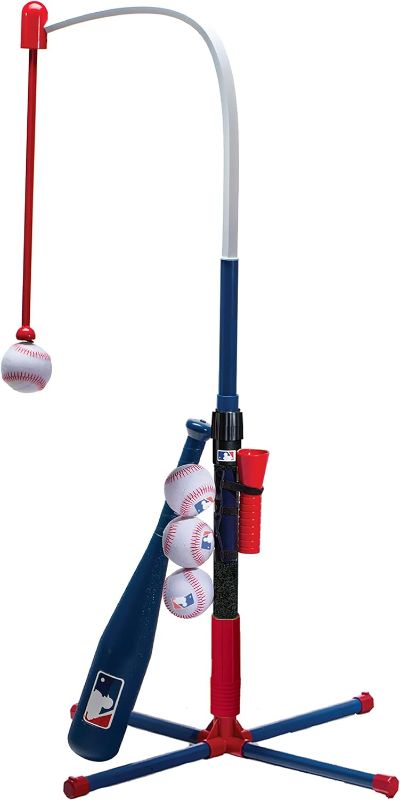 Photo 1 of (signs of usage) Franklin Sports Grow-with-Me Kids Baseball Batting Tee + Stand Set for Youth 