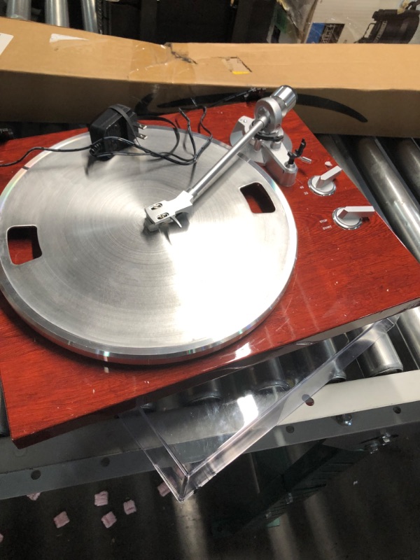 Photo 3 of *DAMAGED LID* 1 BY ONE Belt Drive Turntable with Bluetooth Connectivity, Built-in Phono Pre-amp, USB Digital Output Vinyl Stereo Record Player with Magnetic Cartridge, 33 or 45 RPM