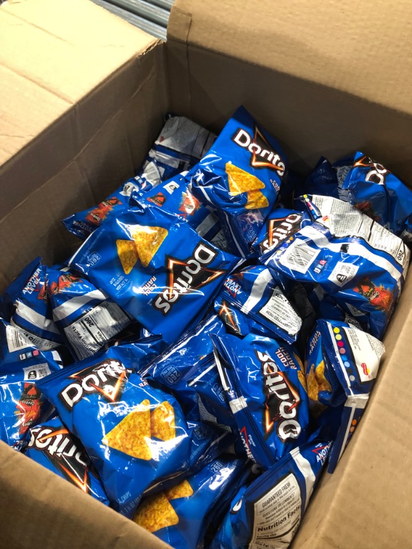 Photo 3 of NON-REFUNDABLE. EXP JUNE 2024. Doritos Cool Ranch Flavored Tortilla Chips, 1.75oz Bags (64 Pack) Ranch 1.75 Ounce (Pack of 64)