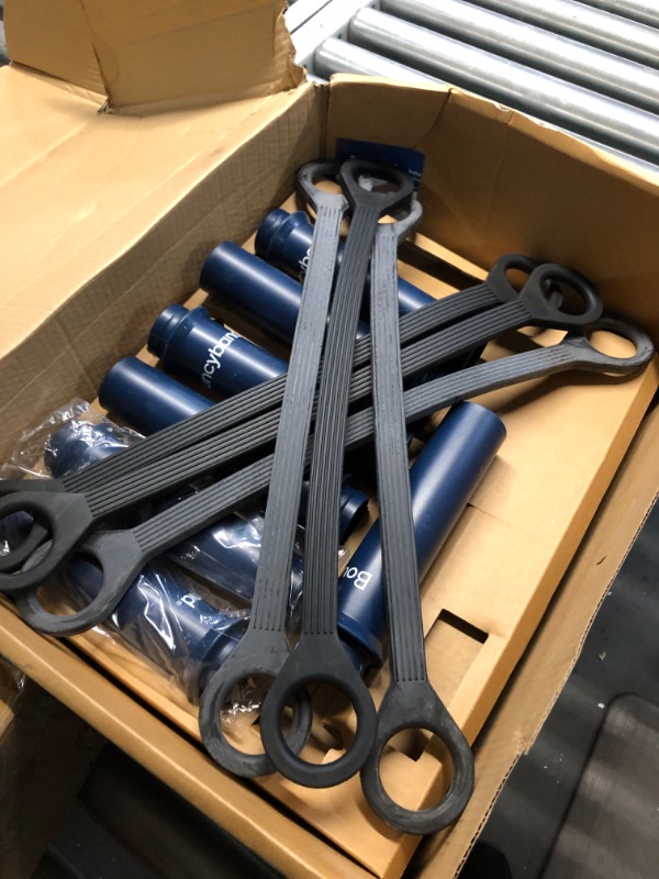 Photo 2 of ***USED - LIKELY MISSING PARTS - UNABLE TO VERIFY FUNCTIONALITY***
BouncyBand Original Bouncy Bands for Desks, Blue, Pack of 10 –Desk Chair Bands for 20” to 28” Wide Desk Legs with 1.5” Diameter Support Pipes – Silent Sensory Tool Increases Focus and Reli