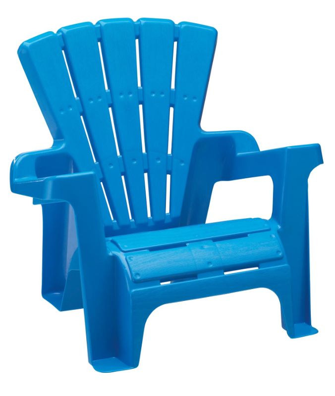 Photo 1 of *STOCK PHOTO FOR REF*  American Plastic Toys Kids Blue Adirondack Chair