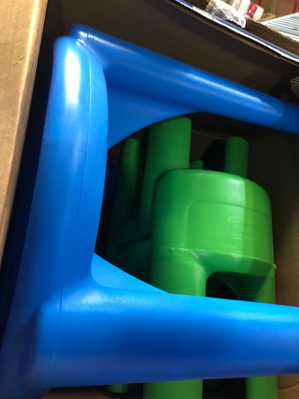 Photo 3 of Little Tikes Bright 'n Bold Table & Chairs, Green/Blue