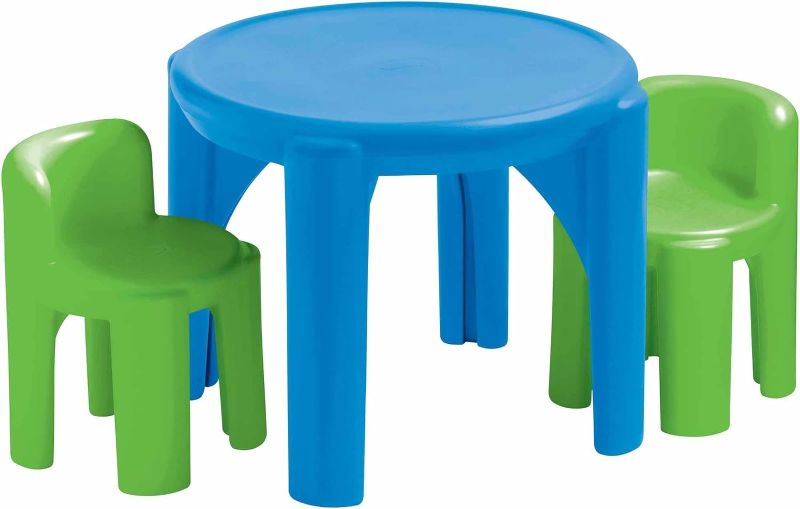 Photo 1 of Little Tikes Bright 'n Bold Table & Chairs, Green/Blue