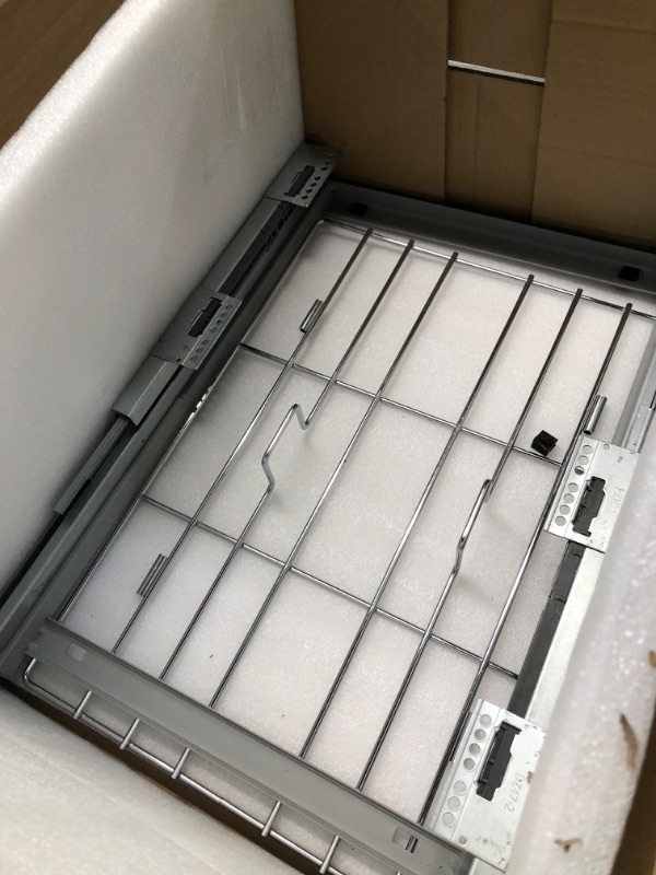 Photo 4 of YITAHOME 2x35L Pull Out Kitchen Bin Under Counter Bin with Lid for 49 x 64 x 63.5cm Minimum Cabinets, Under Sink Bins for Kitchen with Silent Slides, Gray Double Bins Dull Grey