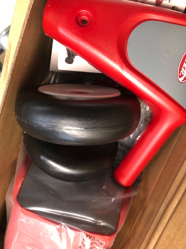 Photo 4 of Radio Flyer Scoot 2 Scooter, Toddler Scooter or Ride on, Ages 1-4,Red & Helmet, Toddler & Kids Bike Helmet for Ages 2-5, Red Scooter