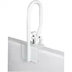 Photo 1 of 14 in. Bathtub Rail Safety Grab Bar in White
