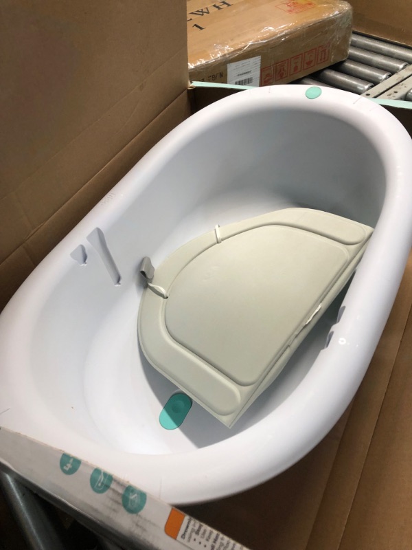 Photo 3 of 4-in-1 Grow-with-Me Bath Tub by Frida Baby Transforms Infant Bathtub to Toddler Bath Seat with Backrest for Assisted Sitting in Tub