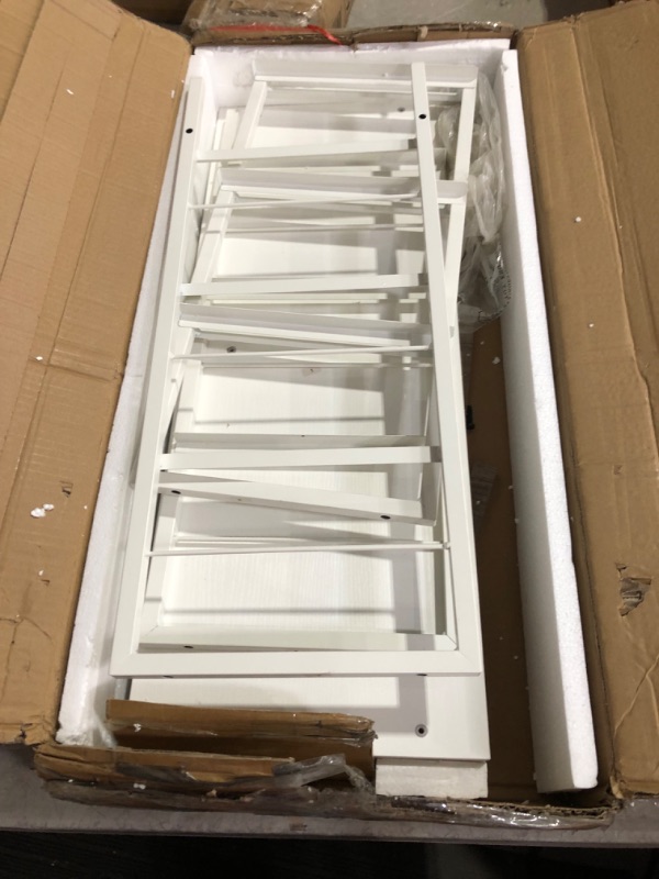 Photo 1 of ***USED - LIKELY MISSING PARTS - UNABLE TO VERIFY FUNCTIONALITY***
BOLUO White Dresser for Bedroom 6 Drawer Organizers Fabric Storage Chest Tower Tall Wide Dressers Unit for Closet Nursery Hallway Office, Kids and Adult Modern