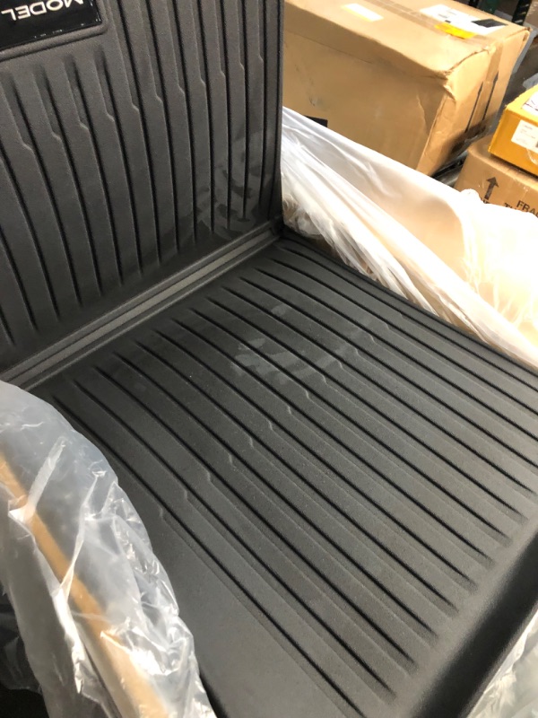 Photo 3 of Pedigree 3D TPE Material Model Y Floor Mats Set Tesla Full Cover All Weather Rear Trunk Liners Custom Fit Heavy Duty Rubber Odorless Model Y Accessories 2021 2022 2023 2024(Floor+Storage+Cargo Mat)
