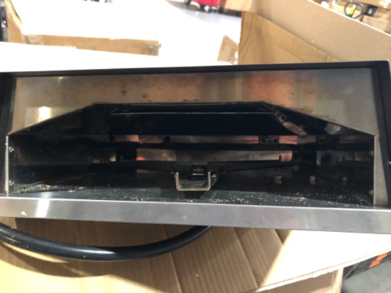 Photo 5 of ***USED - MISSING PARTS - UNABLE TO VERIFY FUNCTIONALITY - SCRATCHED***
MAGIC FLAME Pizza Oven Outdoor Gas Pizza Oven, Portable Stainless Steel Propane Pizza Oven with Rotating Handle