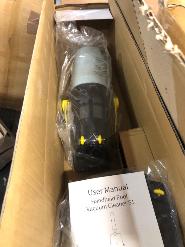 Photo 3 of (2024 Upgraded) Lydsto Handheld Pool Vacuum with Telescopic Pole, Cordless Rechargeable Pool Vacuums Cleaner, 60 Mins Running Time, Deep Cleaning for Above & In-ground Pools, Hot Tubs, Spas Silver