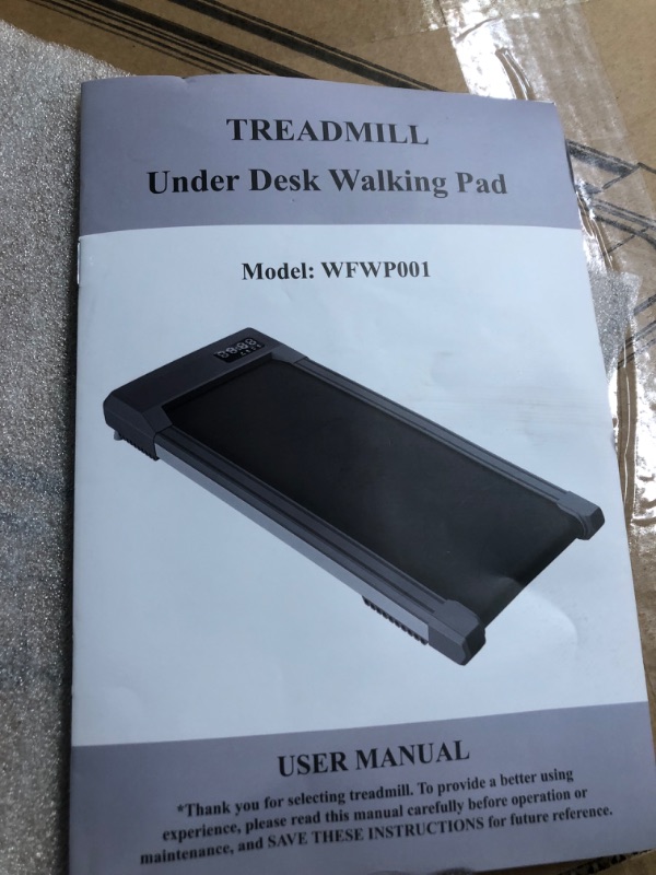 Photo 2 of (MISSING PARTS/ SEE NOTES) Walking Pad Treadmill with Incline, Standing Under Desk Treadmill 300lbs Capacity 2.5HP Cardio Training, Portable Easy to Use and Move, Works with ZWIFT KINOMAP WELLFIT Apps, No Subscription Fees