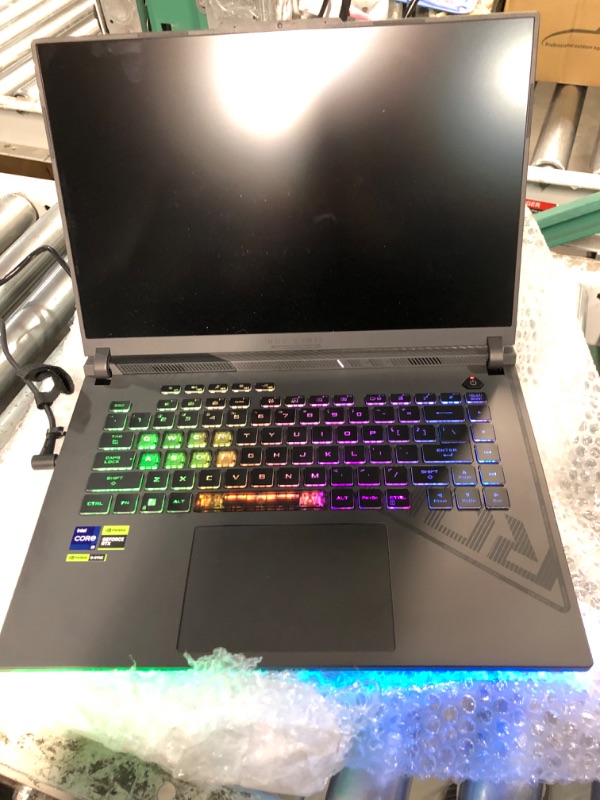 Photo 11 of **powers on and prev used **
ASUS ROG Strix G16 16" 240Hz Laptop 4TB SSD 96GB DDR5 RAM (Intel 14th gen Core i9-14900HX Processor Turbo 5.80Ghz, NVIDIA GeForce RTX 8GB, 16" QHD (2560x1600) WQXGA, Win 11) Gaming Notebook Computer