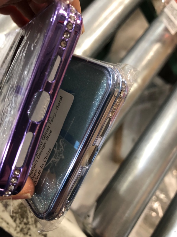 Photo 3 of **bundle of 2 ** nonrefundable**
OOK Gradient Glitter Fairy Rose Case for iPhone 14 Pro Max Slim Thin Bling Sparkle Plating Rhinestone Soft TPU Phone Case for 14 Pro Max Phone Cover with Rose Floral Pattern Design-Purple Purple iPhone 14 Pro Max and blue 