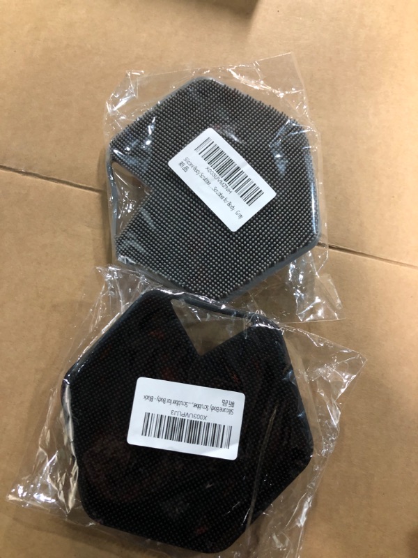 Photo 1 of **Bundle of 2 ** nonrefundable **
Silicone Body Scrubber, Black and grey