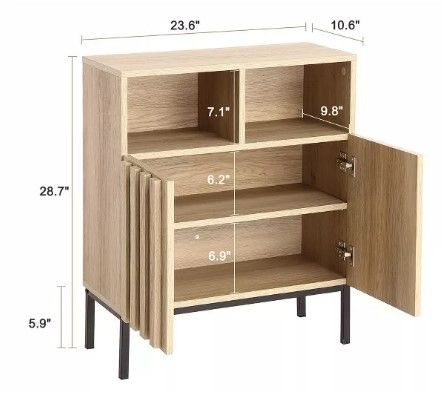 Photo 5 of (READ FULL POST) Sideboard Buffet Cabinet, Storage Cabinet Cupboard Table with Adjustable Shelves, Hallway Table
