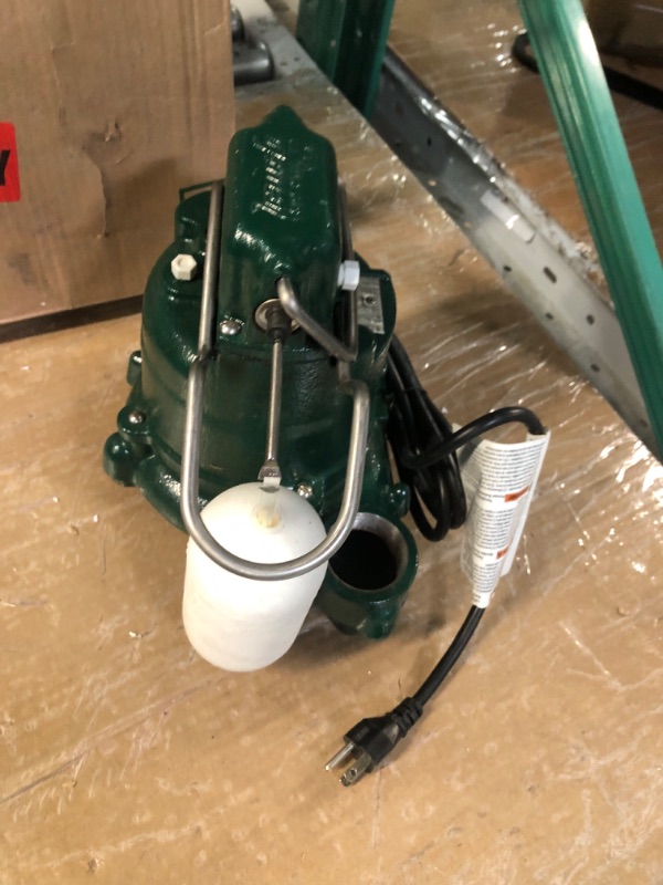 Photo 7 of *FOR PARTS ONLY* NON FUNCTIONAL
Zoeller 57-0001 M57 Basement High Capacity Sump Pump, 1 Pack, Stainless Steel