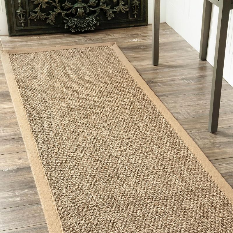 Photo 1 of 
nuLOOM Elijah Farmhouse Seagrass Runner Rug, 2' 6" x 10', Beige