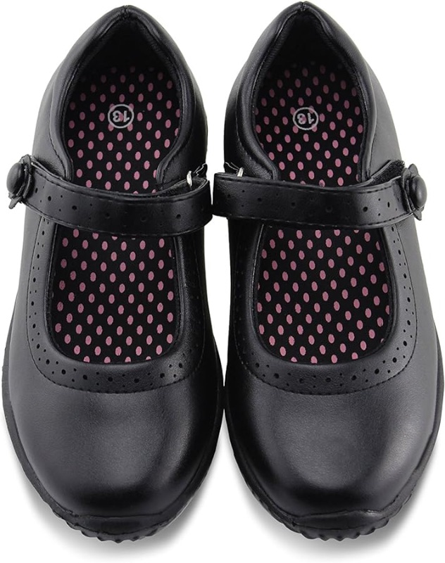 Photo 1 of **SIZE IS 5**
JABASIC Girl's Mary Jane School Uniform Shoes