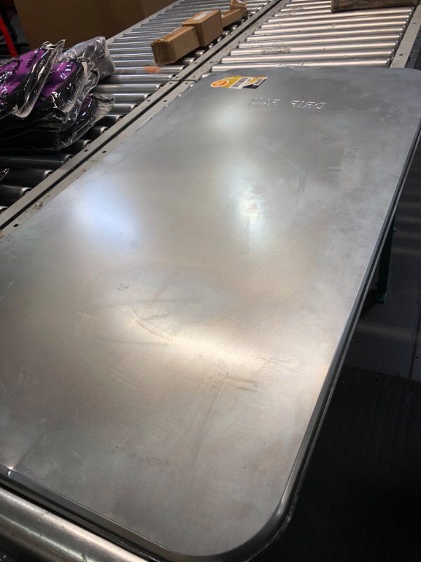 Photo 3 of LUMAX LX-1715 Silver 47" x 25" x 1/2" Galvanized Drip Pan Rust Resistant Keeps Garage, Driveways or Automotive Show-Room Floors Safe and Clean from Fluid Drippings.