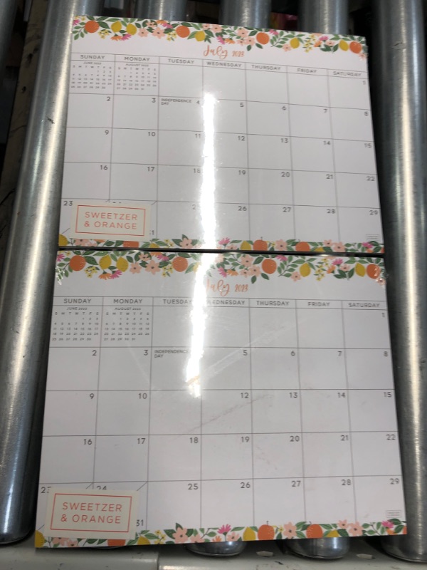 Photo 2 of ***NON-REFUNDABLE (2 PACK) BUNDLE***
S&O Fruity Magnetic 2023 Fridge Calendar from July 2023-Dec 2024 - Tear-Off  - 8"x10" in.