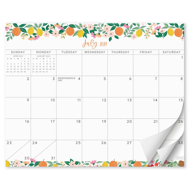 Photo 1 of ***NON-REFUNDABLE (2 PACK) BUNDLE***
S&O Fruity Magnetic 2023 Fridge Calendar from July 2023-Dec 2024 - Tear-Off  - 8"x10" in.