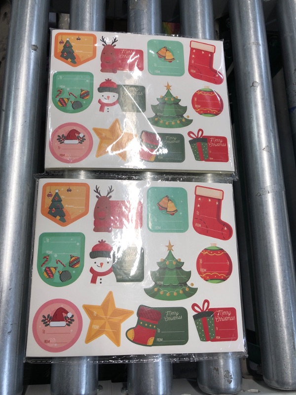 Photo 2 of ***NON-REFUNDABLE (2 PACK) BUNDLE***
444PCS Christmas Gifts Tags Stickers