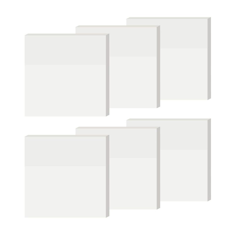 Photo 1 of ***NON-REFUNDABLE (6 PACK) BUNDLE***
 Transparent Sticky Notes, Clear Sticky Notes, 3’’ x 3’’ Translucent Sticky Notes, Waterproof See Through, 300 Sheets(6Pack)