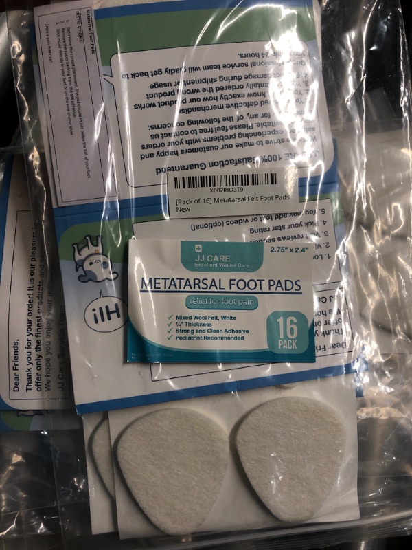 Photo 2 of [16-Pack] Metatarsal Foot Pads