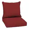 Photo 1 of ***USED - NO PACKAGING***
ARDEN SELECTIONS 22 in. x 24 in. 2-Piece Deep Seating Outdoor Lounge Chair Cushion in Ruby Red Leala