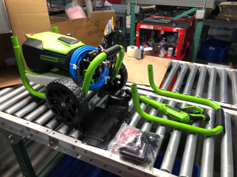 Photo 3 of ***USED - MISSING NUMEROUS PARTS - SEE PICTURES - UNABLE TO TEST***
Greenworks Pro 3000 PSI 2-GPMs Cold Water Electric Pressure Washer with 5 Spray Tips