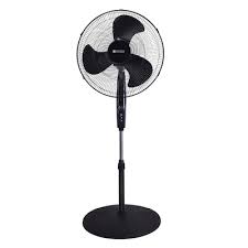 Photo 1 of **PARTS ONLY**NO REFUNDS**Utilitech 18-in 120-Volt 3-Speed Indoor Black Oscillating Pedestal Fan with Remote