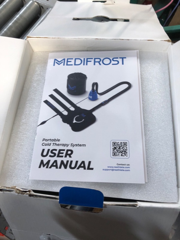 Photo 3 of **READ NOTES**REATHLETE MEDIFROST Cold Therapy Machine | Wearable, Adjustable Knee and Shoulder Pad | Circulating Portable Easy to Use Ice Machine | for Post-Surgery and Helps Reduce Swelling