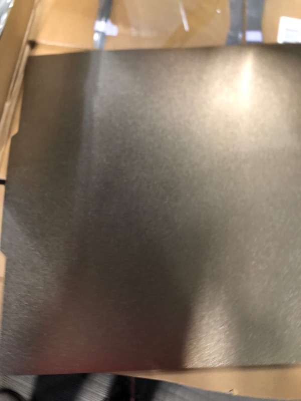 Photo 1 of CR-10 S5?Double Sided Textured PEI Sheet?Flexible Spring Steel Build Plate?510x510mm/20x20inch?with Magnetic Base for Cr 10 S5/Pro 3D Printer 510*510mm texture Textured