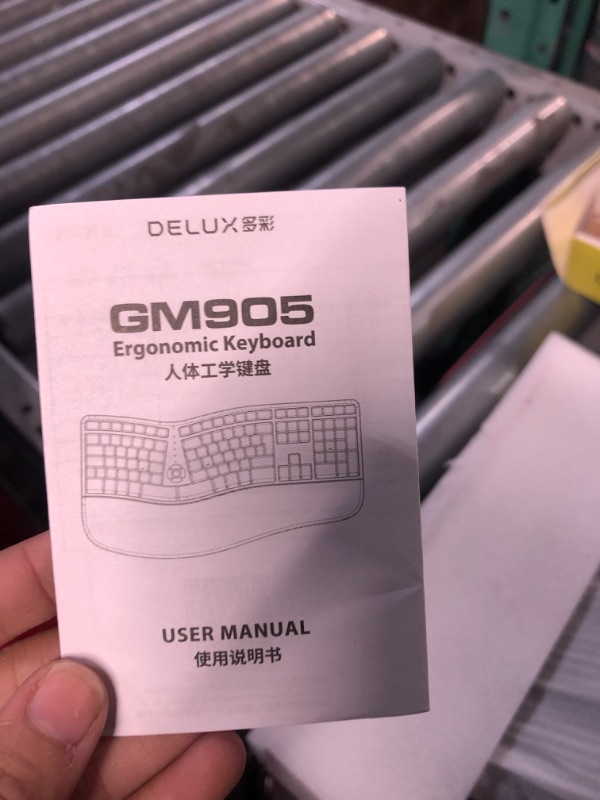 Photo 1 of Nulea Wireless Ergonomic Keyboard, Split Keyboard with Wrist Rest, USB-C Charging, 7-Color Backlight, Natural Typing, Bluetooth and USB Connectivity, Compatible with Windows/Mac