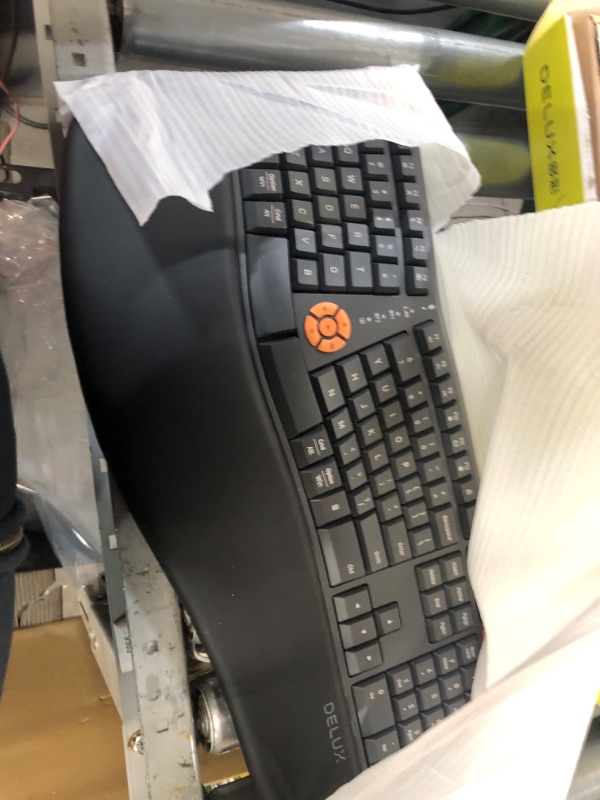 Photo 1 of Nulea Wireless Ergonomic Keyboard, Split Keyboard with Wrist Rest, USB-C Charging, 7-Color Backlight, Natural Typing, Bluetooth and USB Connectivity, Compatible with Windows/Mac