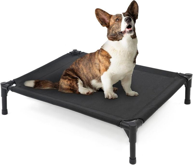 Photo 1 of (NON-REFUNDABLE) EHEYCIGA Elevated Dog Cot Beds for Extra Large Dogs, XL XLarge Raised Outdoor Dog Bed with Frame, Washable Breathable Cooling Teslin Mesh and Anti-Slip Feet, Lifted Hammock Indoor Pet Bed, 50 Inches 50.0"L x 36.0"W x 9.0"Th Light Grey