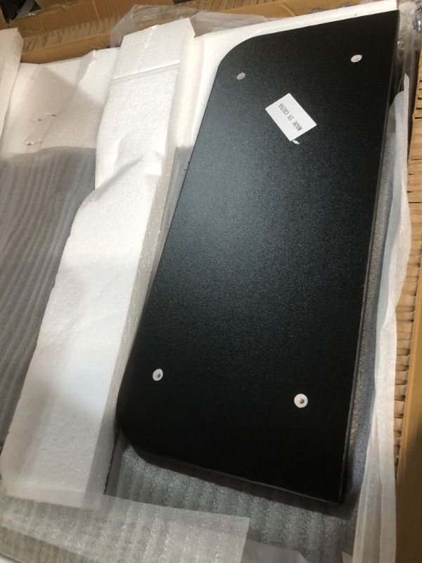 Photo 1 of GreenForest Computer Desk 68.8 inch with Storage Printer Shelf Home Office Desk with Movable Monitor Stand and 2 Headphone Hooks for Study Writing PC Gaming Working, Black 68.8 inch Black