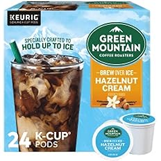 Photo 1 of *NON REFUNDABLE EXP 1/20/24* Green Mountain Coffee Roasters Brew over ice hazelnut cream artificially flavored 24-0.40 oz K-Cup Pods