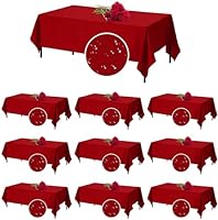 Photo 1 of (READ FULL POST) 6 Pack Rectangular Tablecloths 52 X 70 Inch Polyester Table Cover