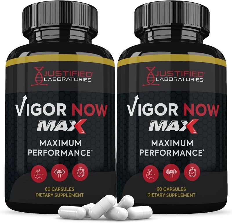 Photo 1 of (2 Pack) Vigor Now Max 1600MG Advanced Men's Health Formula 120 Capsules
